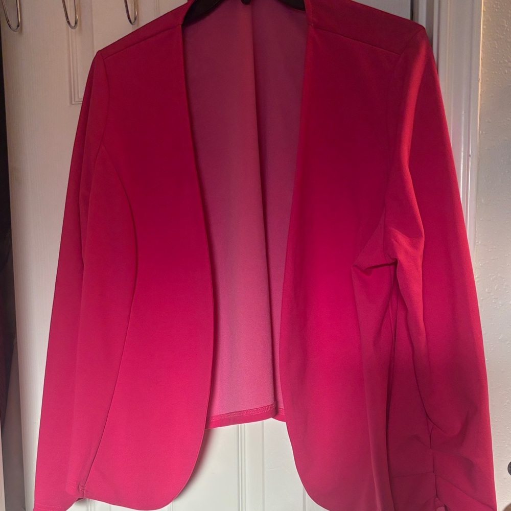 SHEIN Vibrant Pink Blazer